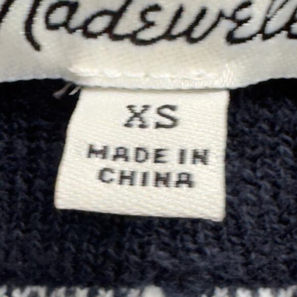 MADEWELL PULL ON TROPICAL VACATION SWEATER SHORTS IN DEEP NAVY NWOT SIZE XS - Picture 11 of 16
